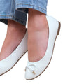 White - Lifestyle - Where´s That From Childrens-Kids Truth Slip-on Ballerina Flats