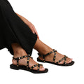 Black - Front - Where´s That From Womens-Ladies Montana Studded PU Gladiator Sandals