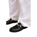 Black - Back - Where´s That From Womens-Ladies Monaco PU Metal Detail Wide Loafers