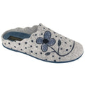 Front - Sleepers Womens/Ladies Flower Felt Slippers