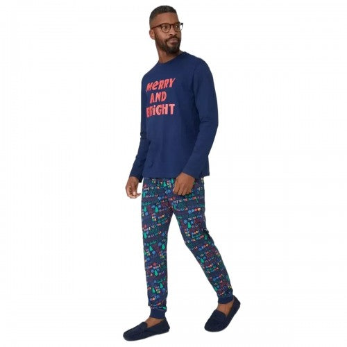 Debenhams Mens Merry Bright Long Pyjama Set