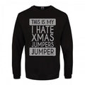 Front - Grindstore Unisex Adult This Is My I Hate Xmas Jumpers Christmas Jumper