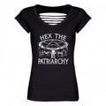 Front - Grindstore Womens/Ladies Hex The Patriarchy T-Shirt