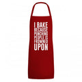 Front - Grindstore Unisex Adult I Bake Because Punching People Is Frowned Upon Full Apron