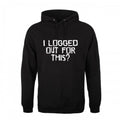 Front - Grindstore Mens I Logged Out For This Hoodie