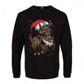 Front - Grindstore Mens Satan Rocks Christmas Jumper