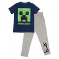 Front - Minecraft Boys Creeper Pyjama Set