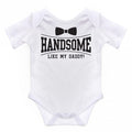 Front - Nursery Time Baby Handsome Like My Daddy Short Sleeve Bodysuit