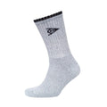 White-Black-Grey - Lifestyle - Dunlop Mens Gibside Sports Socks (Pack of 5)