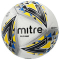 White-Black-Yellow - Front - Mitre Delta Max Football