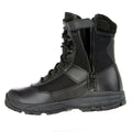 Black - Back - Grafters Mens Leather Combat Boots