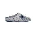 Light Grey - Back - Sleepers Womens-Ladies Flower Felt Slippers