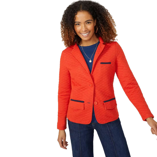 Red on sale jersey blazer