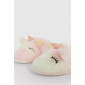 Pink - Back - Blue Zoo Girls Unicorn Slippers