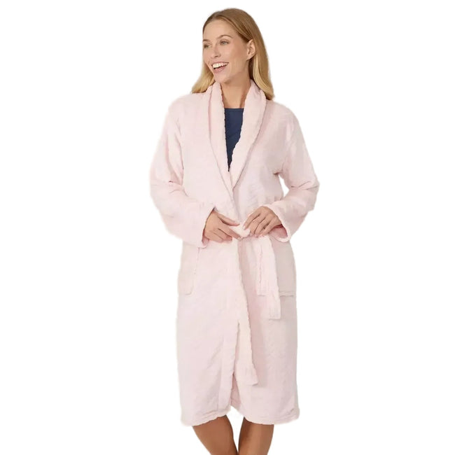 Debenhams Womens Ladies Zig Zag Shawl Collar Dressing Gown Discounts on great Brands