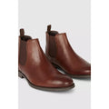 Chocolate - Lifestyle - Debenhams Mens Elliot Leather Chelsea Boots