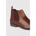 Chocolate - Pack Shot - Debenhams Mens Elliot Leather Chelsea Boots