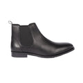 Black - Front - Debenhams Mens Elliot Leather Chelsea Boots