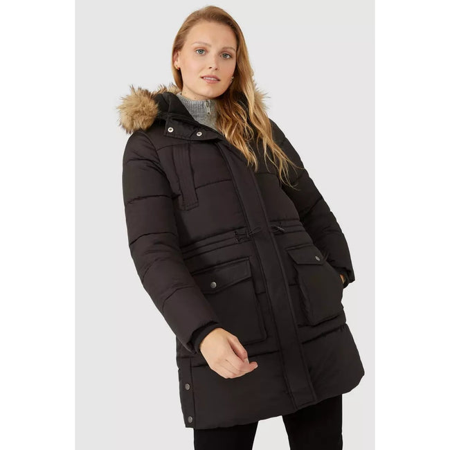 Sam edelman water repellent faux fur trim puffer jacket online