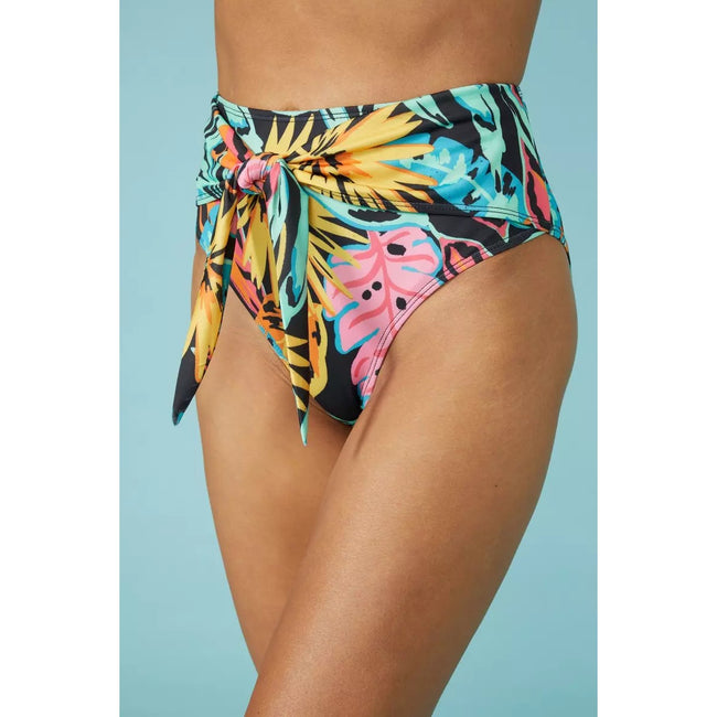 Palm leaf sale high waisted bikini