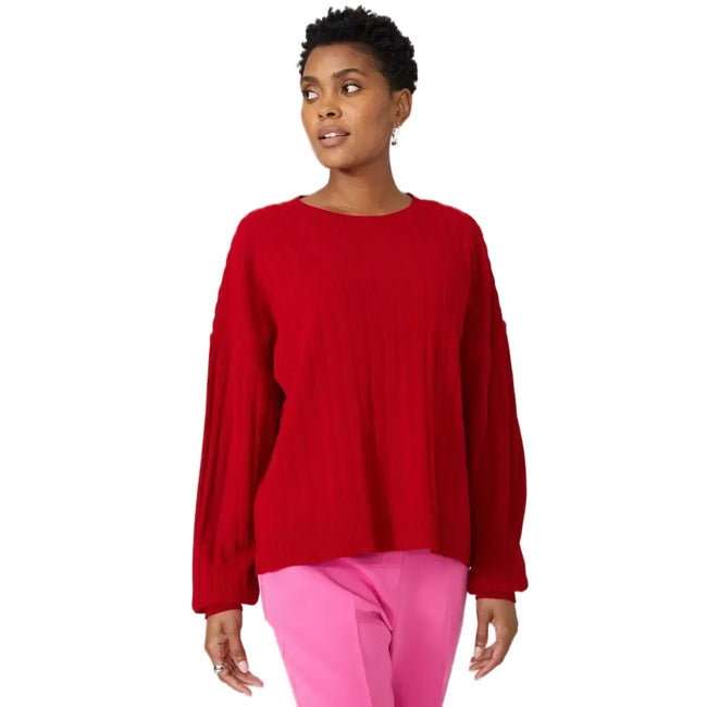 Ladies on sale ribbed jumper