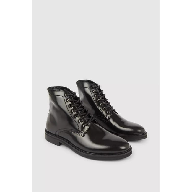 Debenhams black outlet patent boots