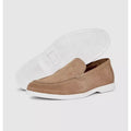 Taupe - Lifestyle - Maine Mens Putney Suede Loafers