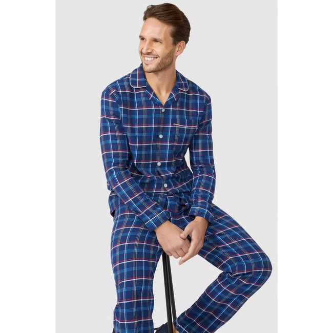 Debenhams Mens Multi Check Brushed Twill Long Pyjama Set Discounts on great Brands