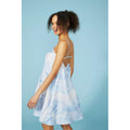 Blue - Back - Debenhams Womens-Ladies Tie Dye Mini Swing Dress