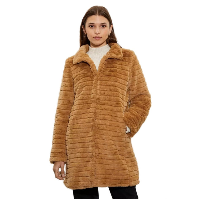 Dorothy perkins berry outlet faux fur collar coat