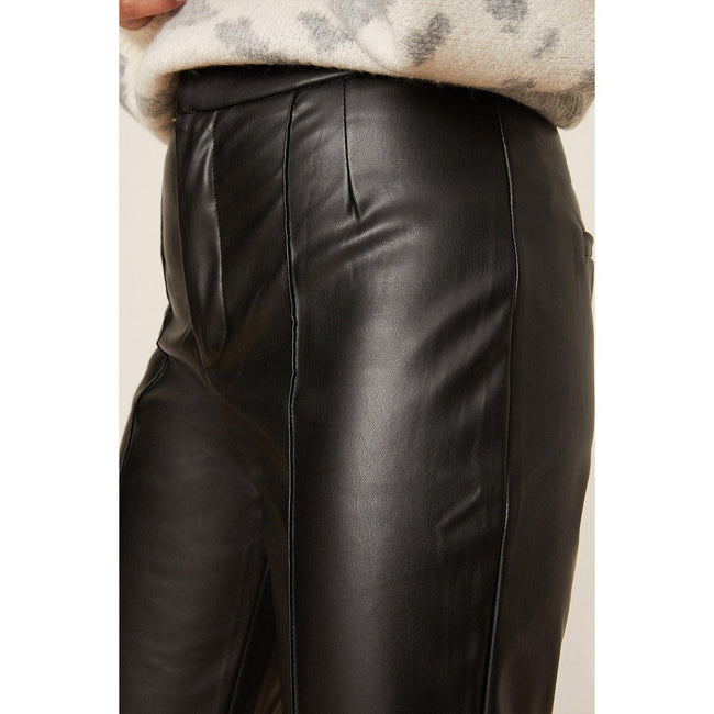 Buy Dorothy Perkins Real Leather Leggings In Black