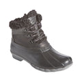 Black - Front - Sperry Womens-Ladies Saltwater Alpine Leather Ankle Boots