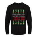 Black - Front - Grindstore Mens Santas Coming Christmas Jumper