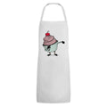 White - Front - Grindstore Unisex Adult Cupcake Dab Full Apron