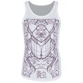 White - Front - Grindstore Womens-Ladies Cryptic Beetle Vest Top