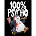 Black-White - Back - Psycho Penguin 100 Percent Psycho Full Apron