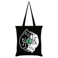 Black-White - Front - Grindstore Witchy Kittens Yin Yang Tote Bag