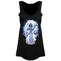 Black - Front - Requiem Collective Womens-Ladies Grim Immortality Vest Top