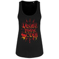 Black - Front - Grindstore Womens-Ladies Vegan Hippie Scum Tank Top