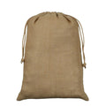 Brown - Back - Grindstore Anti Christmas Hessian Wreath Santa Sack