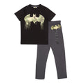 Black - Front - Batman Childrens-Kids Camo Drip Pyjama Set