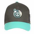 Cyan-Grey - Front - Piggy Childrens-Kids Zompiggy Baseball Cap