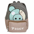 Brown-Cyan - Front - Piggy Childrens-Kids Zompiggy Backpack