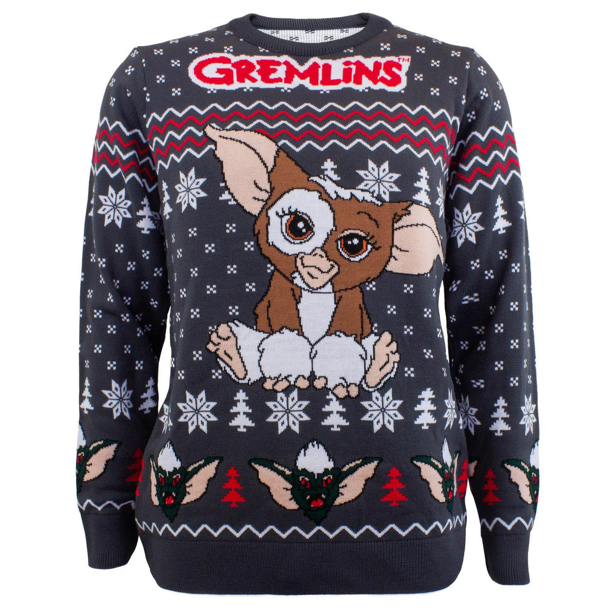 Gremlins Unisex Adult Sitting Gizmo Knitted Christmas Jumper Discounts on great Brands