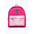 Hot Pink-White - Front - Hype Camo Backpack