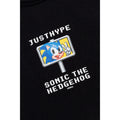 Black - Side - Hype Mens Sign Sonic The Hedgehog T-Shirt