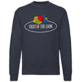 Deep Navy - Front - Fruit of the Loom Womens-Ladies Large Logo Vintage Sweatshirt