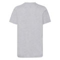 Grey Heather - Back - Fruit of the Loom Mens Vintage Small Logo T-Shirt