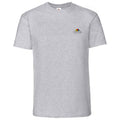 Grey Heather - Front - Fruit of the Loom Mens Vintage Small Logo T-Shirt