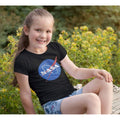 Black - Side - NASA Girls Classic Logo T-Shirt